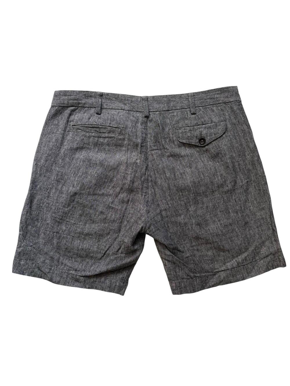 GUSTIN Men's Gray Cotton Shorts Button & Zip up with Pockets. Boating Style - Picture 2 of 9